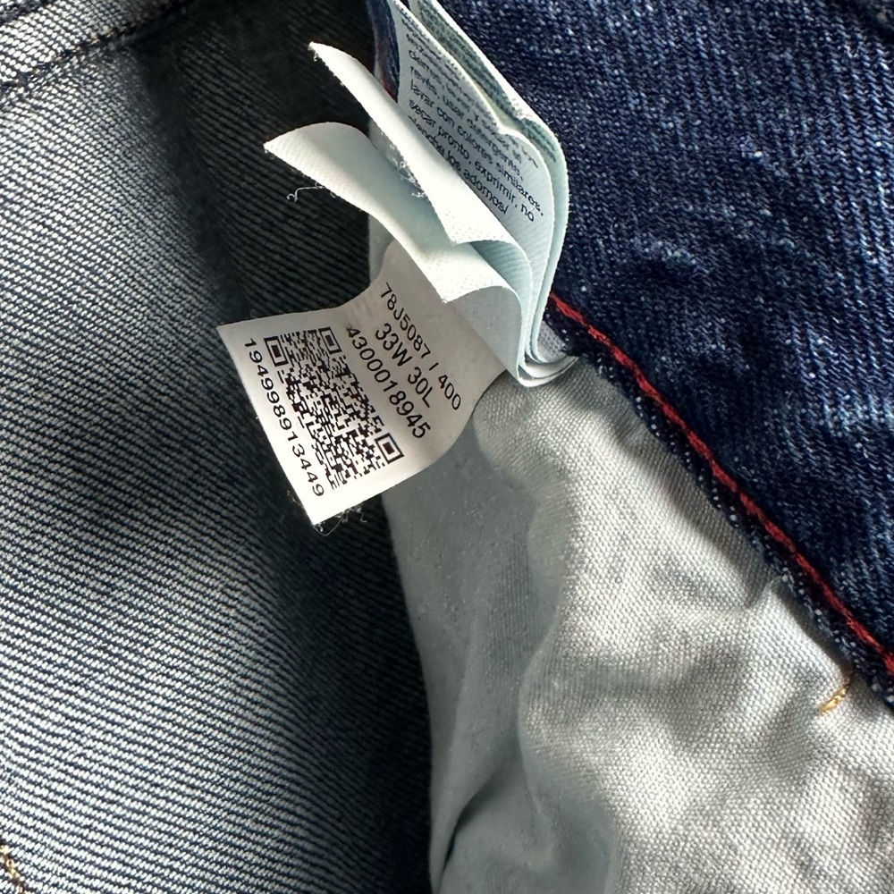 Tommy Hilfiger Jeans‎ Mens Relaxed Fit Tommy Jeans Size 33x30 Medium Wash Pants - Picture 15 of 15